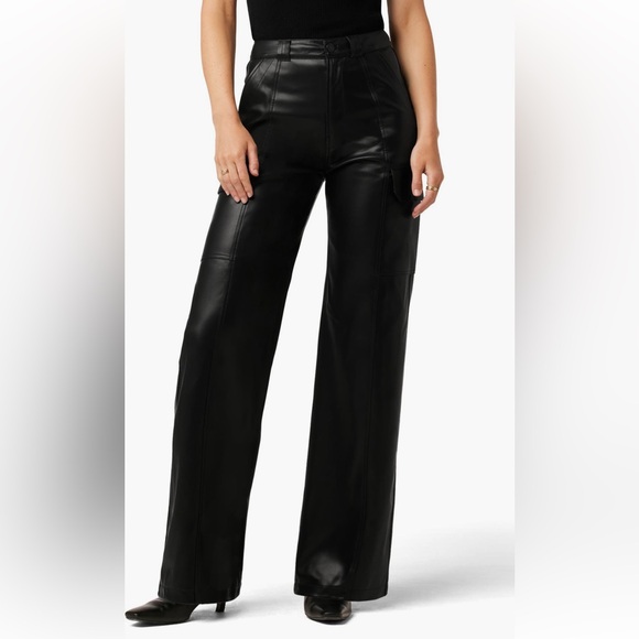 Hudson Jeans Pants - NEW Hudson Jeans High Waist Wide Leg Leather Cargo Pants